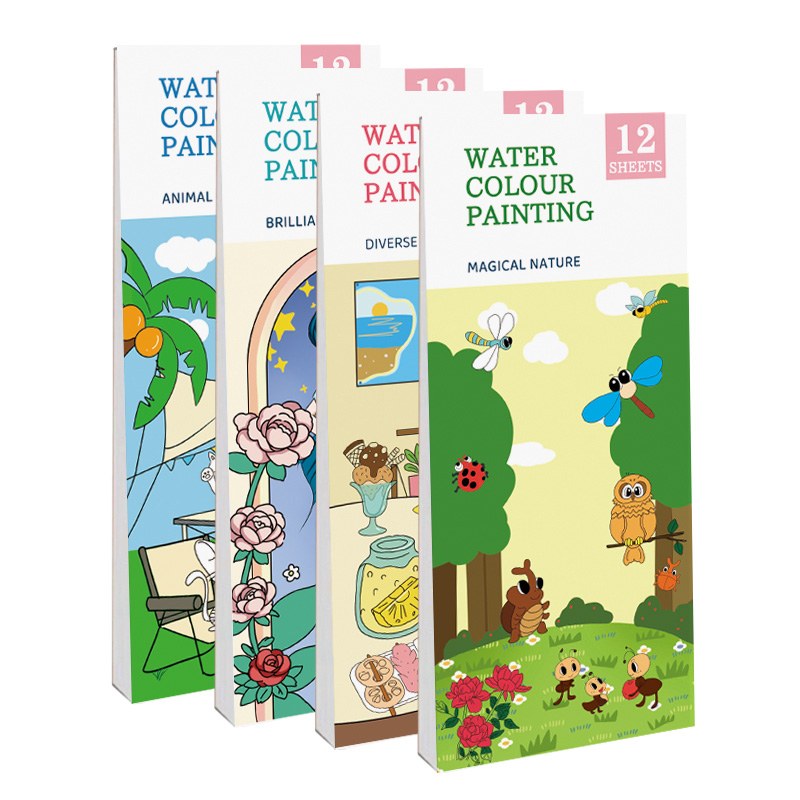 Tragbares Taschen-Aquarellbuch