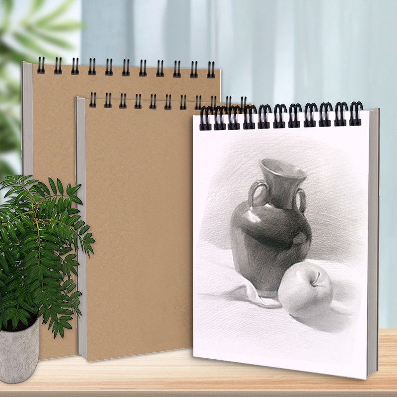 Top Spiral-Skizzenbuch aus Kraftpapier